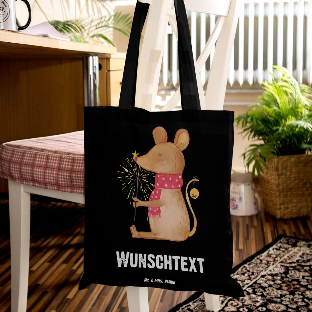 Personalised tote bag Mouse Christmas Winter, Christmas, Christmas time, snow, christmas greeting, christmas miracle, mouse, merry christmas, christmas motive, christmas