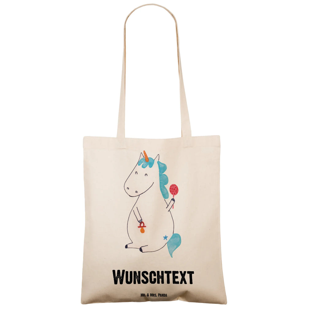 Personalised tote bag unicorn infant unicorn, unicorns, baby happiness, birth gift, mother, parents, birthday, first child, birth, baby, birth present, offspring, kids