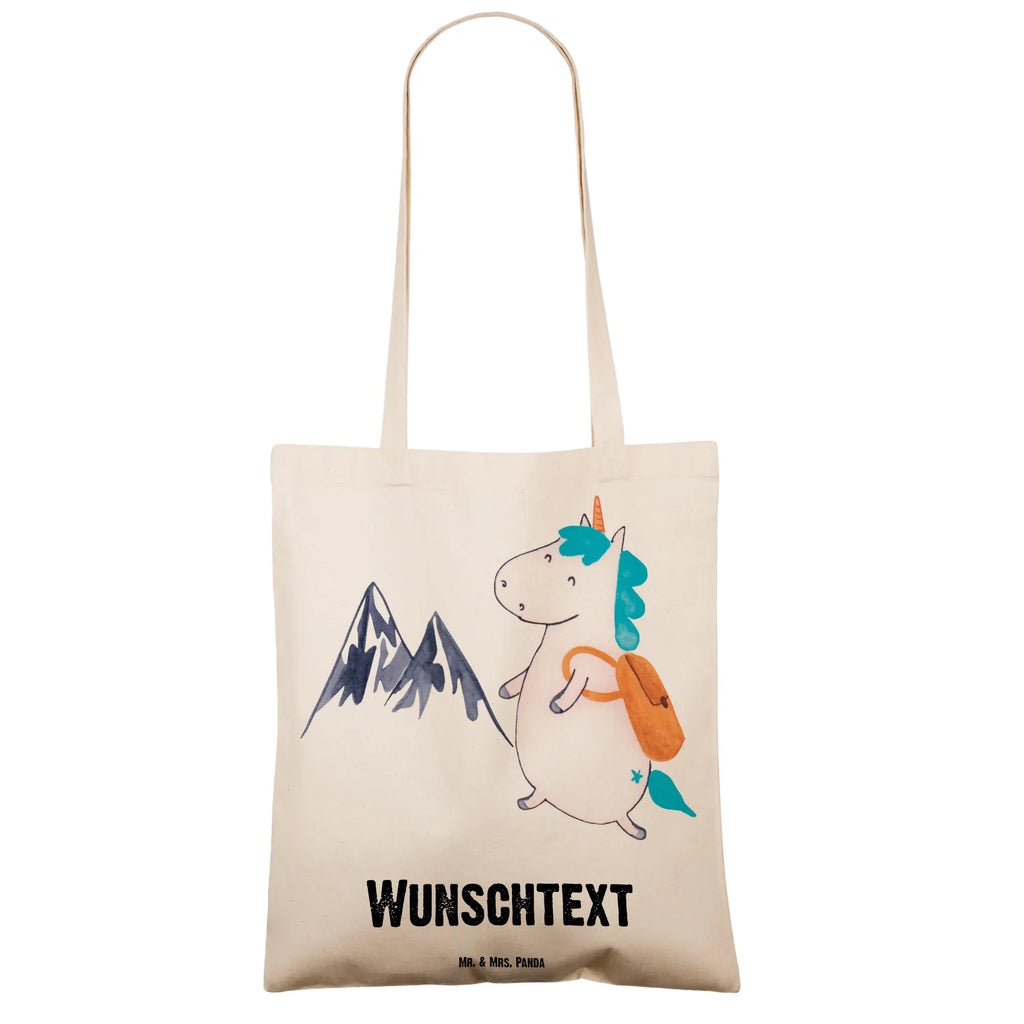Personalised tote bag unicorn climber unicorn, unicorns, mountaineer, adventure, vacation, mountains, world trip, world traveler, adventurer, explorer, Einhorn, english, travel