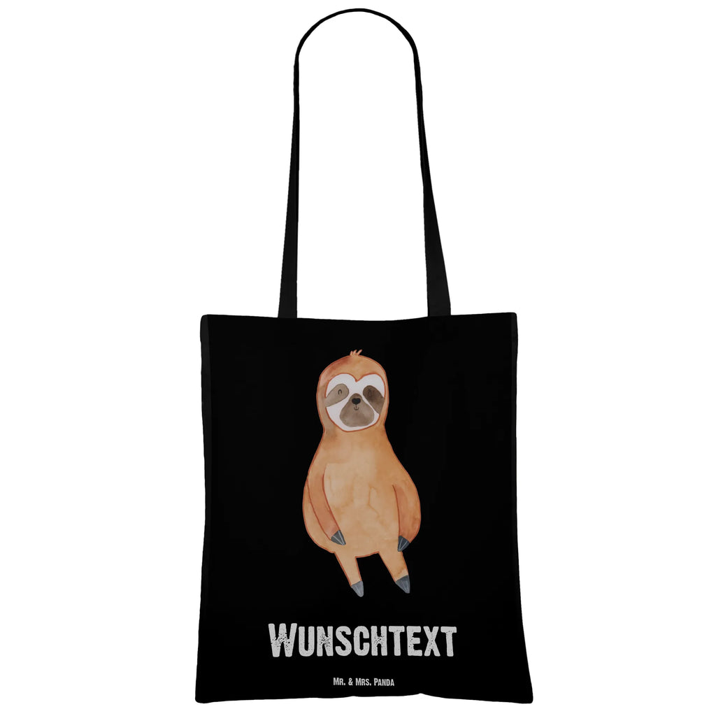 Personalised tote bag sloth Satisfied Sloth, sloth, trend animal, contented, relax, break, happy, happiness, lazy, favorite animal