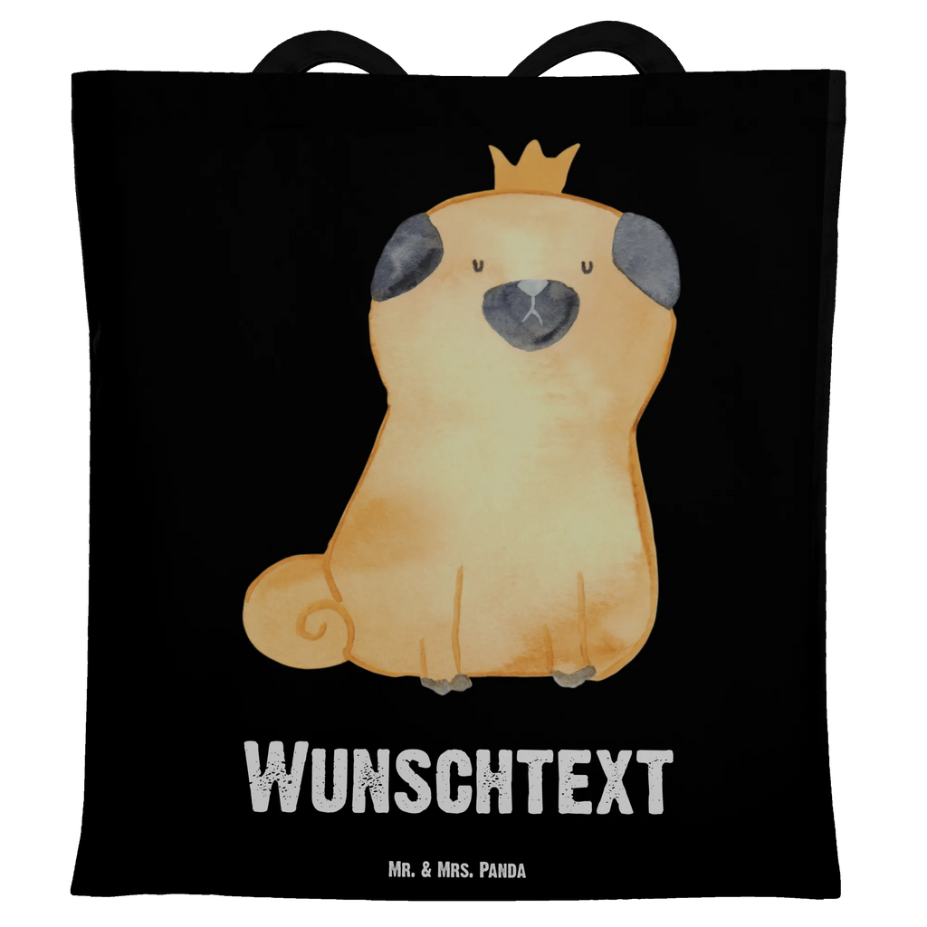 Personalised tote bag pug Crown Personalisierter Jutebeutel, Shopper, Einkaufstasche mit Namen, Personalisierte Beuteltasche, Personalisierte Kindergartentasche, Personalisierter Beutel, Personalisierte Jutetasche, Einkaufsbeutel, Personalisierter Stoffbeutel, Stoffbeutel mit Namen, Tragetasche mit Namen, Strandtasche, Tüte, Schultertasche, Personalisierte Tasche, Umhängetasche, Personalisierte Einkaufstasche, Sprüche, Hund, Hunderasse, Hundebesitzer, Hundemotiv, Haustier, Tierliebhaber, Hundebesitzer. Spruch, Kinderlos, Hausregel, Lustig, Mops, Allergisch