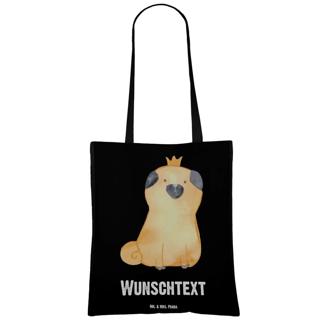 Personalised tote bag pug Crown Personalisierter Jutebeutel, Shopper, Einkaufstasche mit Namen, Personalisierte Beuteltasche, Personalisierte Kindergartentasche, Personalisierter Beutel, Personalisierte Jutetasche, Einkaufsbeutel, Personalisierter Stoffbeutel, Stoffbeutel mit Namen, Tragetasche mit Namen, Strandtasche, Tüte, Schultertasche, Personalisierte Tasche, Umhängetasche, Personalisierte Einkaufstasche, Sprüche, Hund, Hunderasse, Hundebesitzer, Hundemotiv, Haustier, Tierliebhaber, Hundebesitzer. Spruch, Kinderlos, Hausregel, Lustig, Mops, Allergisch