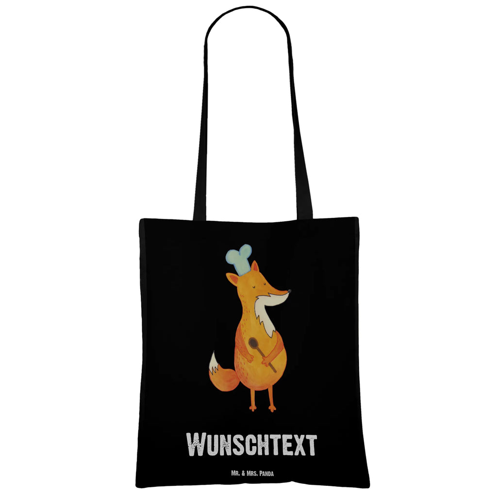 Personalised tote bag Fox A cook fox, foxes, forest wildlife, clever as a fox, animal lover, funny, Kitchen decoration, Fox, Kitchen slogan, Party slogan, Chefs, Cook gift, Slogan funny, Baker
