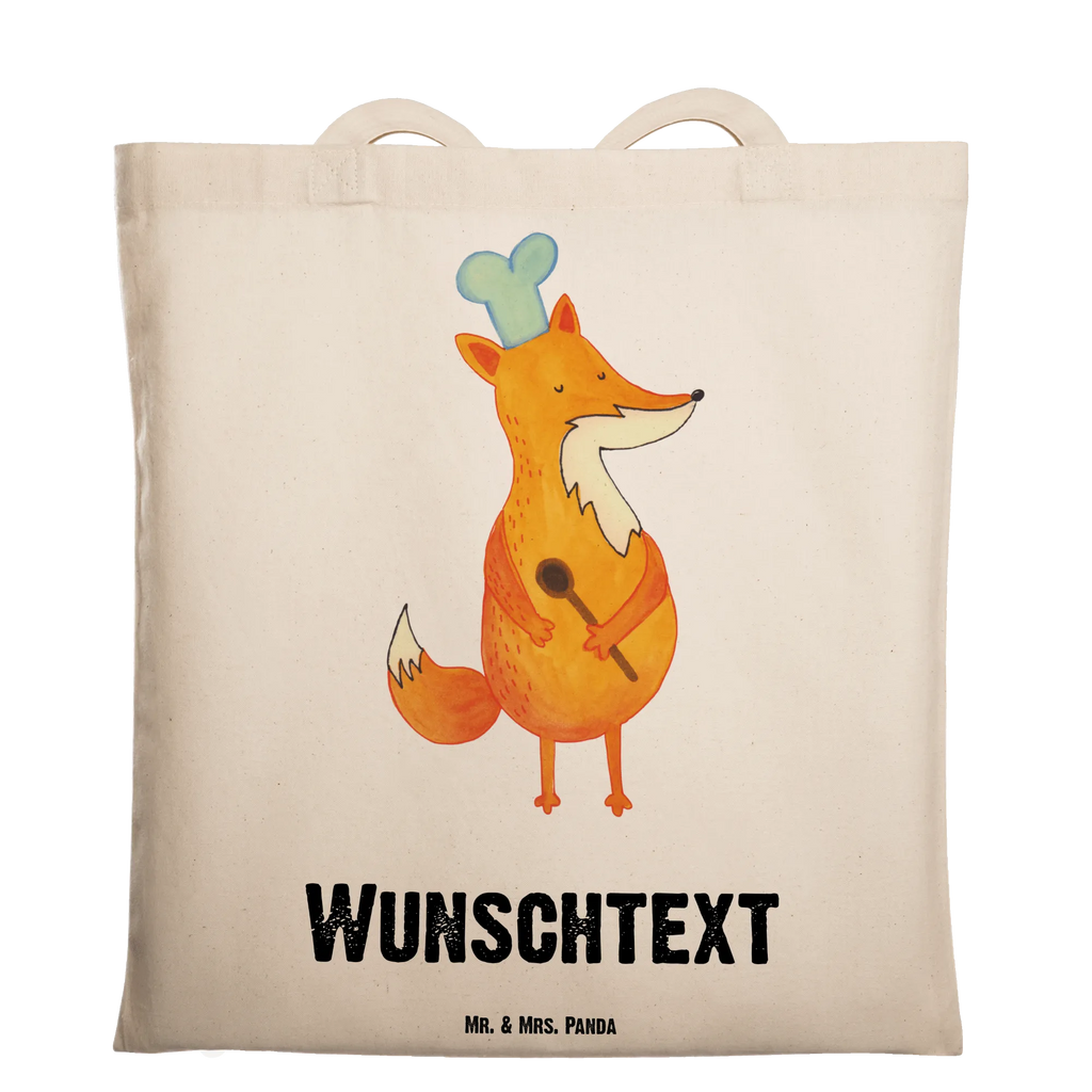 Personalised tote bag Fox A cook fox, foxes, forest wildlife, clever as a fox, animal lover, funny, Kitchen decoration, Fox, Kitchen slogan, Party slogan, Chefs, Cook gift, Slogan funny, Baker