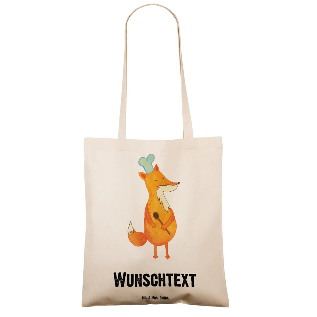 Personalised tote bag Fox A cook fox, foxes, forest wildlife, clever as a fox, animal lover, funny, Kitchen decoration, Fox, Kitchen slogan, Party slogan, Chefs, Cook gift, Slogan funny, Baker