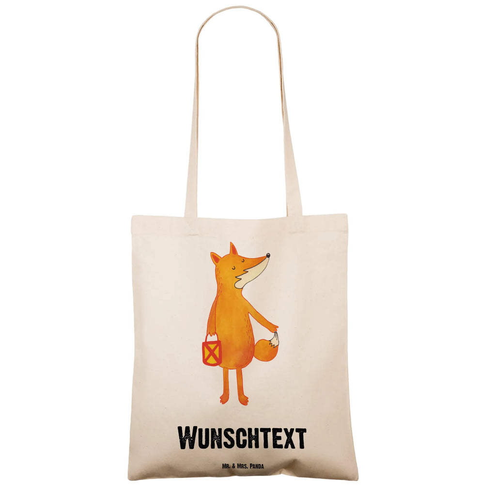 Personalised tote bag Fox Lantern Personalisierter Beutel, Personalisierter Jutebeutel, Personalisierte Jutetasche, Personalisierter Stoffbeutel, Personalisierte Beuteltasche, Personalisierte Kindergartentasche, Stoffbeutel mit Namen, Personalisierte Einkaufstasche, Einkaufstasche mit Namen, Tragetasche mit Namen, Personalisierte Tasche, Fuchs, Liebeskummer Spruch, Spruch trösten, Cäsar Otto Hugo Flaischlen, Sankt Martin, Füchse, Aufmuntern, Laterne, Laternenumzug