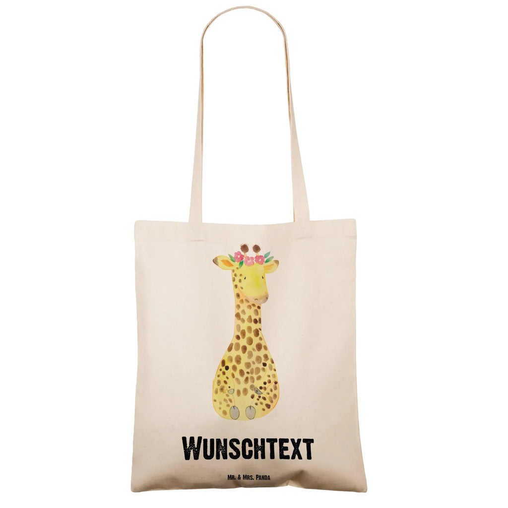 Personalised tote bag giraffe flower wreath Tüte, Personalisierter Stoffbeutel, Personalisierte Kindergartentasche, Tragetasche mit Namen, Strandtasche, Personalisierter Jutebeutel, Schultertasche, Personalisierter Beutel, Umhängetasche, Stoffbeutel mit Namen, Einkaufstasche mit Namen, Personalisierte Tasche, Personalisierte Beuteltasche, Einkaufsbeutel, Personalisierte Jutetasche, Shopper, Personalisierte Einkaufstasche, Afrika, Wildtiere, Abenteurer, Giraffe, Freundin, Selbstliebe, Blumenkranz