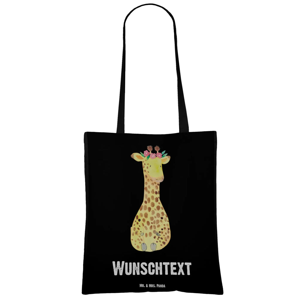 Personalised tote bag giraffe flower wreath Tüte, Personalisierter Stoffbeutel, Personalisierte Kindergartentasche, Tragetasche mit Namen, Strandtasche, Personalisierter Jutebeutel, Schultertasche, Personalisierter Beutel, Umhängetasche, Stoffbeutel mit Namen, Einkaufstasche mit Namen, Personalisierte Tasche, Personalisierte Beuteltasche, Einkaufsbeutel, Personalisierte Jutetasche, Shopper, Personalisierte Einkaufstasche, Afrika, Wildtiere, Abenteurer, Giraffe, Freundin, Selbstliebe, Blumenkranz