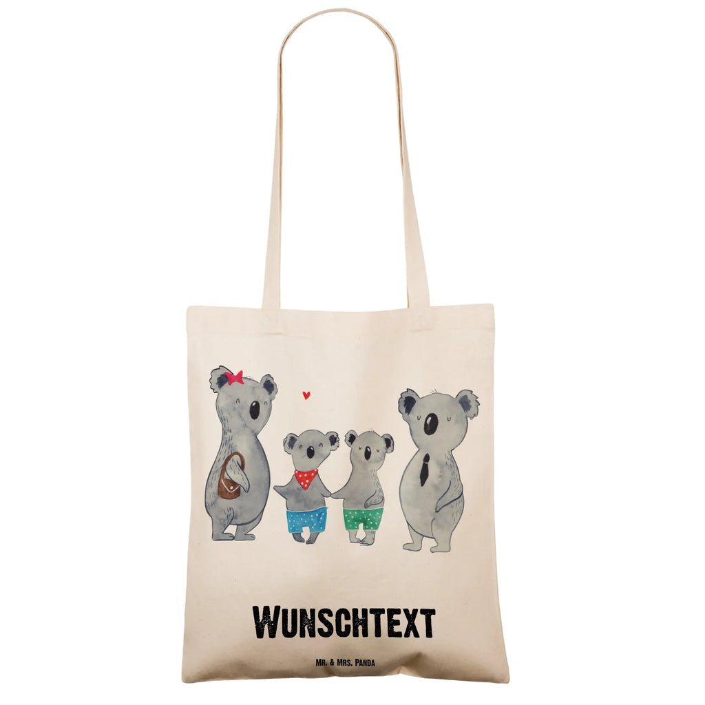 Personalised tote bag Koala family with two kids Family, Father's Day, Mother's Day, brother, sister, Mom, Dad, koala family, family time, family life, koala bear, koala, favourite family, best family, family