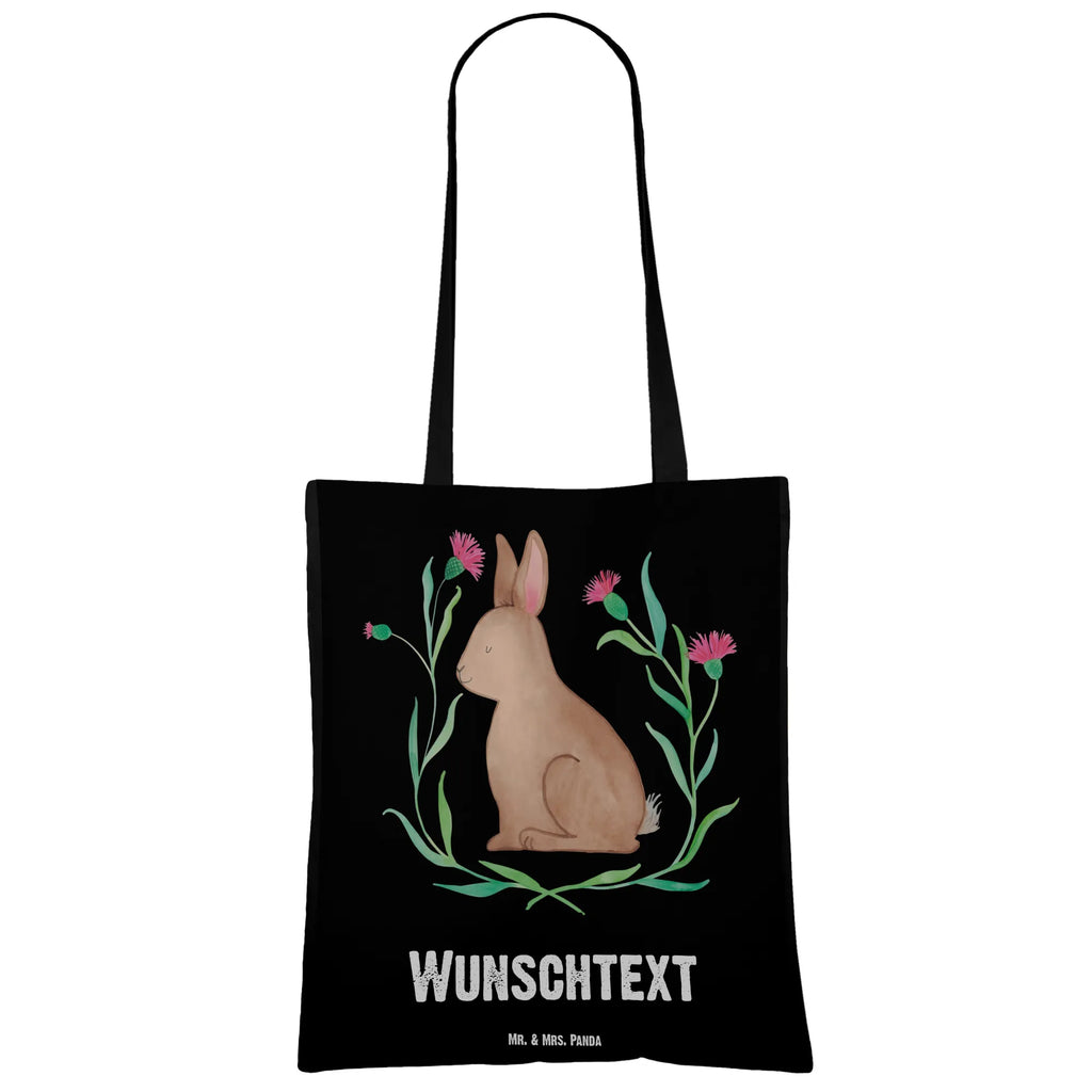 Personalised tote bag Hare Sit Easter, Easter bunny, Easter greetings, Easter flower, Hare, Happy Easter, Rabbit, Love, Greetings