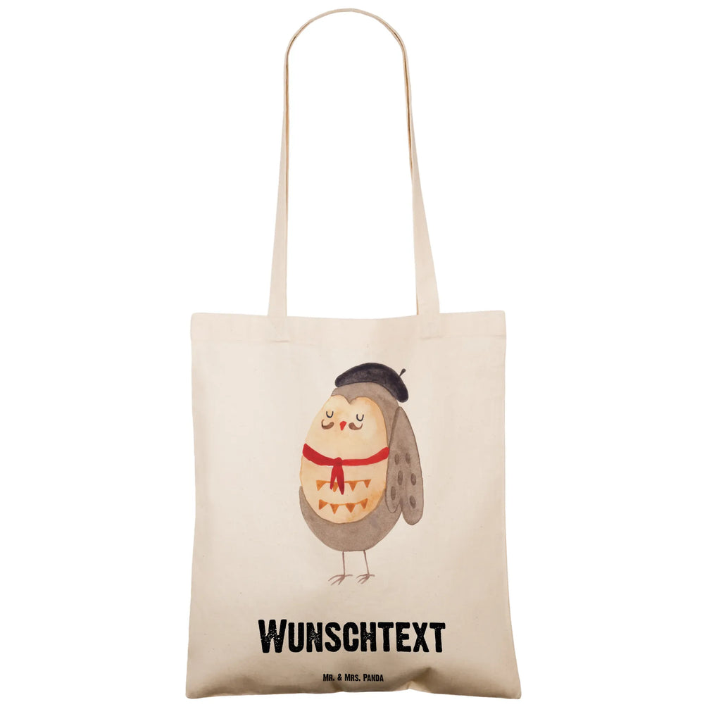 Personalisierte Tragetasche Eule Französisch Tragetasche mit Namen, Personalisierte Beuteltasche, Personalisierter Beutel, Personalisierte Kindergartentasche, Stoffbeutel mit Namen, Personalisierte Jutetasche, Personalisierter Jutebeutel, Personalisierter Stoffbeutel, Personalisierte Einkaufstasche, Personalisierte Tasche, Einkaufstasche mit Namen, Eule, hibou, Spruch Französisch, La vie est belle, Eulen, Frankreich, Owl, Eule Deko, Spruch schön, das Leben ist schön
