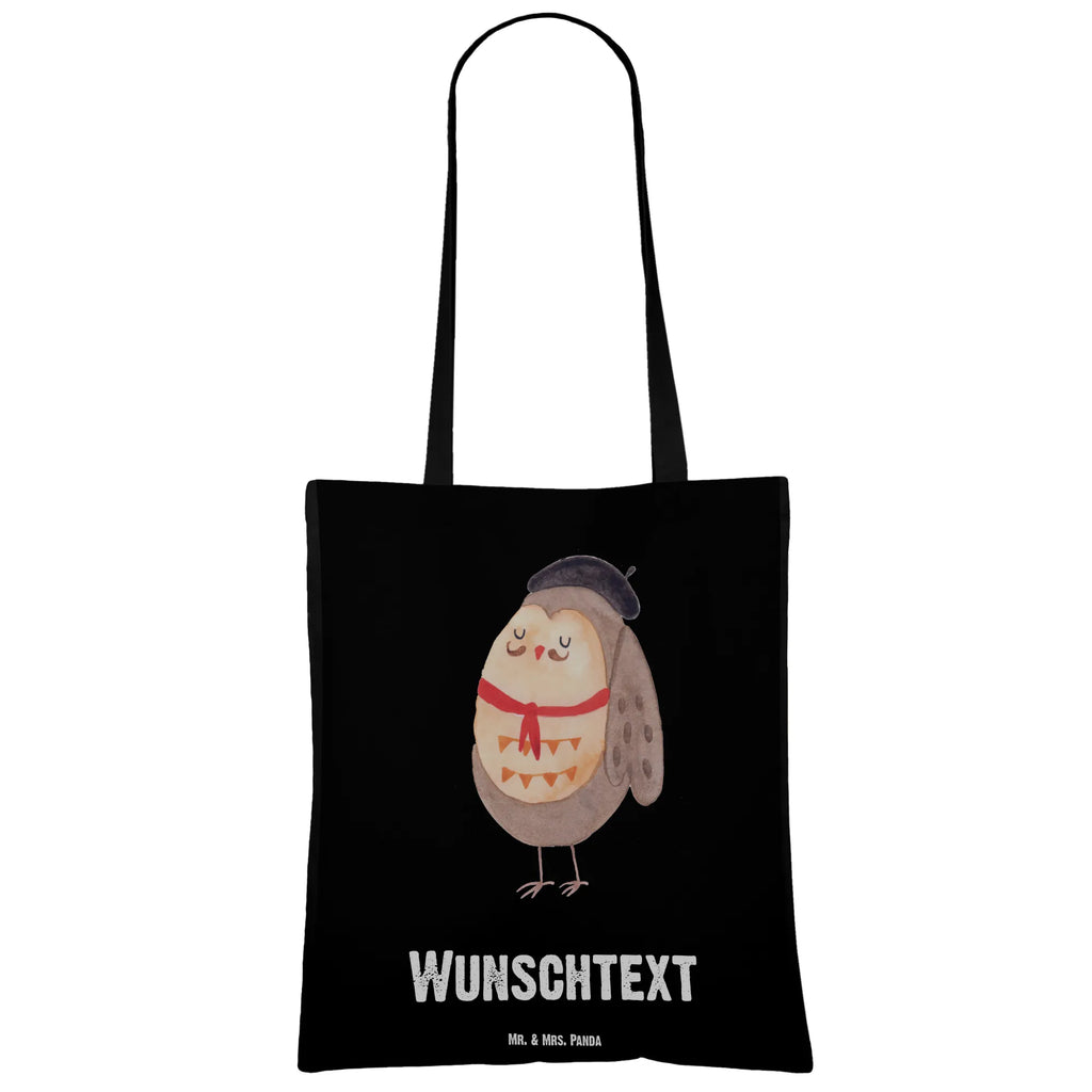 Personalisierte Tragetasche Eule Französisch Tragetasche mit Namen, Personalisierte Beuteltasche, Personalisierter Beutel, Personalisierte Kindergartentasche, Stoffbeutel mit Namen, Personalisierte Jutetasche, Personalisierter Jutebeutel, Personalisierter Stoffbeutel, Personalisierte Einkaufstasche, Personalisierte Tasche, Einkaufstasche mit Namen, Eule, hibou, Spruch Französisch, La vie est belle, Eulen, Frankreich, Owl, Eule Deko, Spruch schön, das Leben ist schön