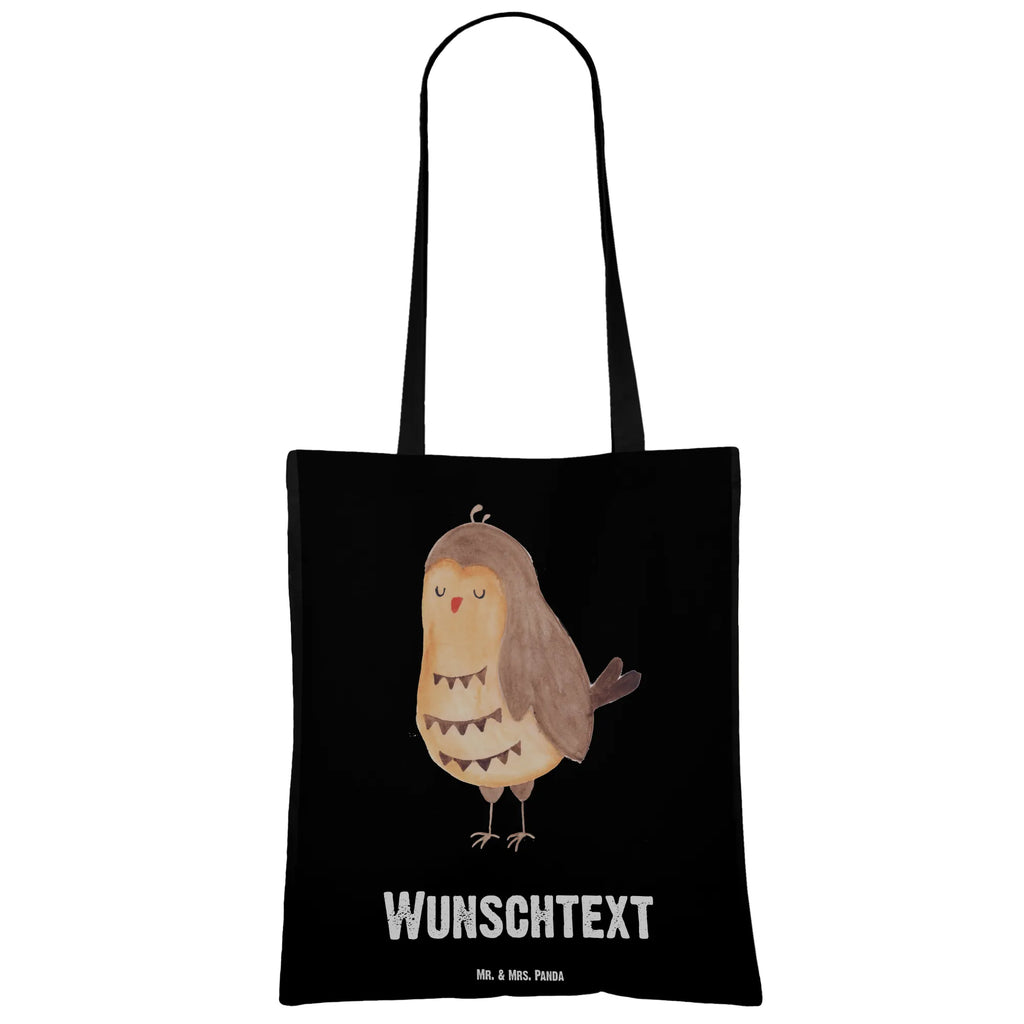 Personalisierte Tragetasche Eule Zufrieden Shopper, Personalisierte Tasche, Tragetasche mit Namen, Personalisierte Einkaufstasche, Tüte, Personalisierte Kindergartentasche, Schultertasche, Umhängetasche, Strandtasche, Personalisierter Jutebeutel, Personalisierte Beuteltasche, Personalisierte Jutetasche, Einkaufsbeutel, Einkaufstasche mit Namen, Personalisierter Beutel, Personalisierter Stoffbeutel, Stoffbeutel mit Namen, Eule, Spruch schön, Liebe Spruch, Geschenk Hochzeitstag, Eule Deko, Eule Spruch, Wortspiel Lustig, Owl, Romantisch