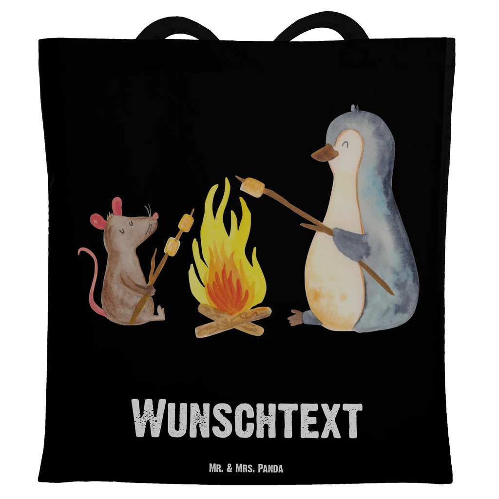 Personalisierte Tragetasche Pinguin Lagerfeuer Tragetasche mit Namen, Stoffbeutel mit Namen, Personalisierter Stoffbeutel, Personalisierter Beutel, Personalisierte Beuteltasche, Personalisierte Tasche, Personalisierte Jutetasche, Personalisierter Jutebeutel, Personalisierte Einkaufstasche, Personalisierte Kindergartentasche, Einkaufstasche mit Namen, Pinguin, Büro, Neustart, Job, Marshmallows, Motivation, Feuer, grillen, Pinguine, Lagerfeuer, Maus, Liebe, Lebensmotivation, Arbeit, Leben, Büroalltag, Lebensspruch