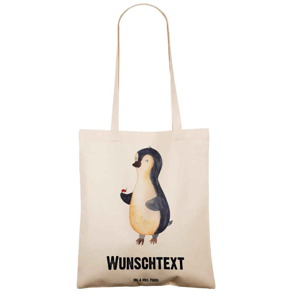 Personalised tote bag Penguin ladybug Einkaufstasche mit Namen, Personalisierte Beuteltasche, Stoffbeutel mit Namen, Personalisierte Kindergartentasche, Personalisierter Jutebeutel, Personalisierter Beutel, Personalisierte Tasche, Personalisierter Stoffbeutel, Personalisierte Einkaufstasche, Tragetasche mit Namen, Personalisierte Jutetasche, Pinguin, Wunder, Lebensfreude, Glück, Marienkäfer, Pinguine, Liebe, Freude