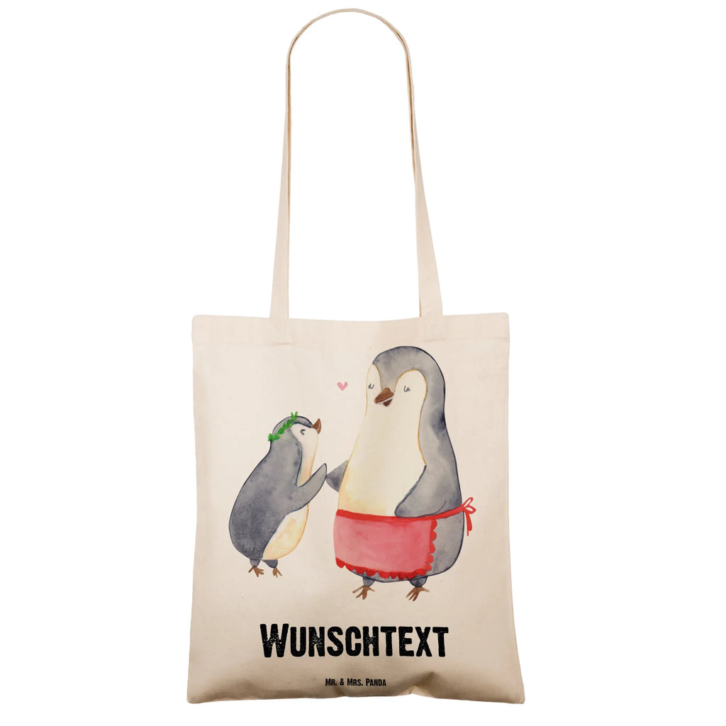 Personalised tote bag Penguin with child Family, Father's Day, Mother's Day, brother, sister, Mom, Dad, Mummy, Mother, Mommy, Birthday, Gift