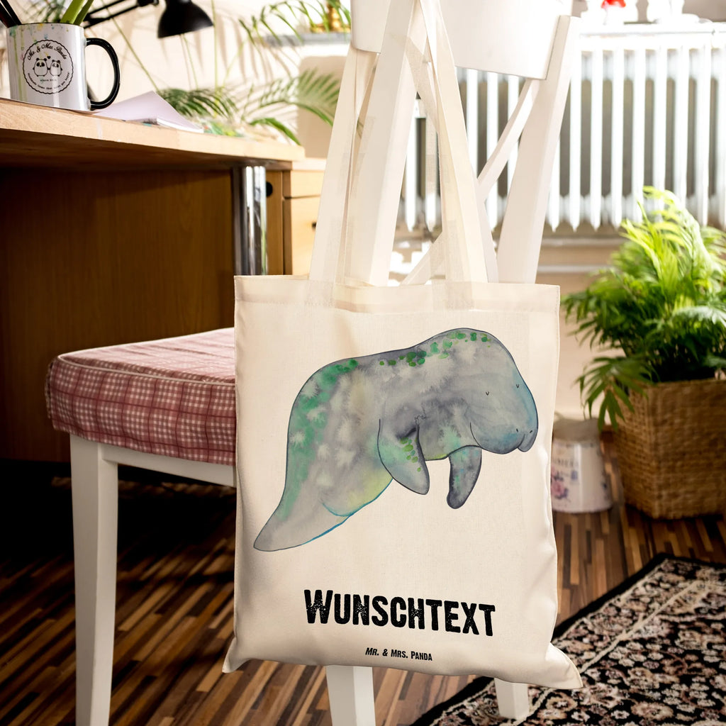 Personalised tote bag manatee Relax Seafood, aquatic animals, ocean, sea, fish, shells, corals, reef, whale, narwhal, sea urchin, lobster, platypus, turtle, manatee, crocodile, orca, shrimp, gifts for seafood lovers, water world, underwater animals, underwater world, vacation, deep sea, seafood fans, gift ideas, seafood decoration, seafood posters, sugar, sweets, manatees, diet, food, diet mania, losing weight