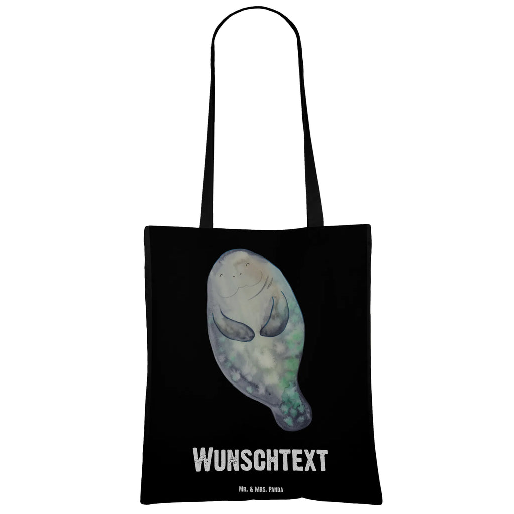 Personalisierte Tragetasche Seekuh happy Personalisierte Einkaufstasche, Personalisierter Beutel, Personalisierte Jutetasche, Personalisierter Stoffbeutel, Stoffbeutel mit Namen, Einkaufstasche mit Namen, Personalisierter Jutebeutel, Personalisierte Tasche, Tragetasche mit Namen, Personalisierte Kindergartentasche, Personalisierte Beuteltasche, Meerestiere, Meer, Urlaub, Seekühe, Liebeskummer, Respekt, Zufrieden, Achtsamkeit, Selbstliebe, Neustart, Neuanfang, Freundin, Seekuh