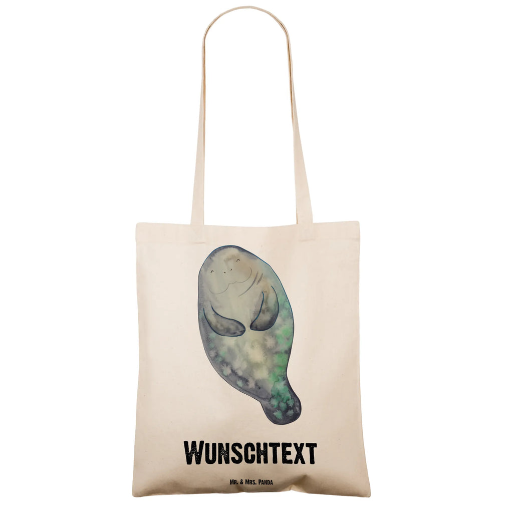 Personalisierte Tragetasche Seekuh happy Personalisierte Einkaufstasche, Personalisierter Beutel, Personalisierte Jutetasche, Personalisierter Stoffbeutel, Stoffbeutel mit Namen, Einkaufstasche mit Namen, Personalisierter Jutebeutel, Personalisierte Tasche, Tragetasche mit Namen, Personalisierte Kindergartentasche, Personalisierte Beuteltasche, Meerestiere, Meer, Urlaub, Seekühe, Liebeskummer, Respekt, Zufrieden, Achtsamkeit, Selbstliebe, Neustart, Neuanfang, Freundin, Seekuh