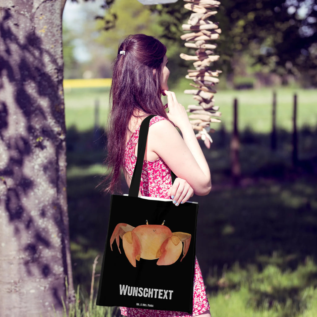 Personalisierte Tragetasche Sternzeichen Krebs Stoffbeutel mit Namen, Strandtasche, Shopper, Schultertasche, Tragetasche mit Namen, Umhängetasche, Tüte, Personalisierte Kindergartentasche, Einkaufstasche mit Namen, Personalisierter Stoffbeutel, Personalisierte Einkaufstasche, Personalisierte Jutetasche, Personalisierte Tasche, Personalisierter Jutebeutel, Einkaufsbeutel, Personalisierte Beuteltasche, Personalisierter Beutel, Sternzeichen, Tierkreiszeichen, Horoskop, Astrologie, Aszendent, Krabbe, Geschenk Juli, Krebs Geschenk, Meerestier, Krebs Sternzeichen, Geburtstag Juni, Krebse, Geschenk Juni, Geburtstag Juli, Geschenk Meer