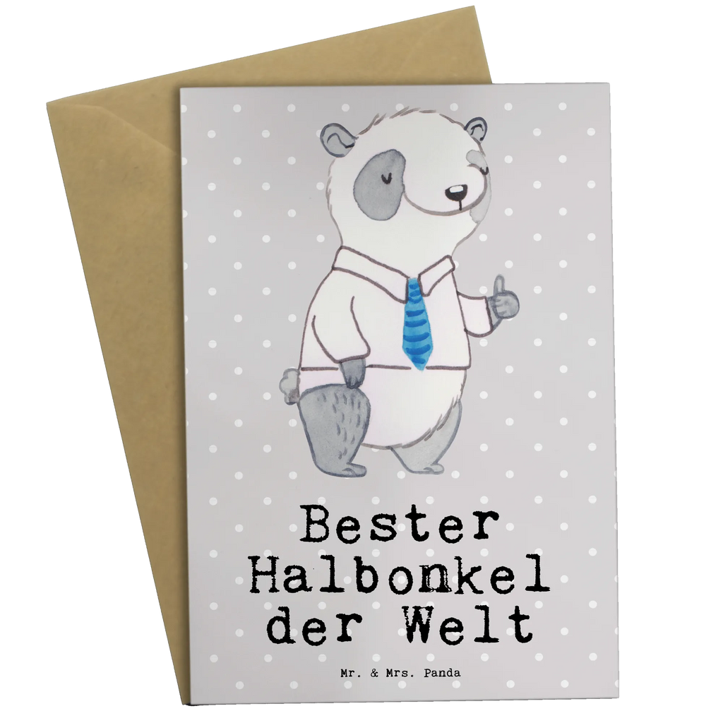 Grußkarte Panda Bester Halbonkel der Welt Klappkarte, Geburtstagskarte, Einladungskarte, Karte, Ansichtskarten, Hochzeitskarte, Grußkarte, Glückwunschkarte, für, Dankeschön, Geschenk, Schenken, Geburtstag, Geburtstagsgeschenk, Geschenkidee, Danke, Bedanken, Mitbringsel, Freude machen, Geschenktipp, bester Onkel, Halbonkel, Stiefgeschwister, Stiefonkel, Familie, Kleinigkeit, Onkel, Stief