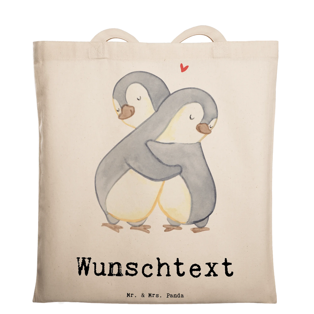 Personalised tote bag penguin best relationship in the world for, thank you, gift, giving, birthday, birthday present, gift idea, souvenir, make you happy, gift tip, going together, gift of love, Relationship, falling in love, love, being together