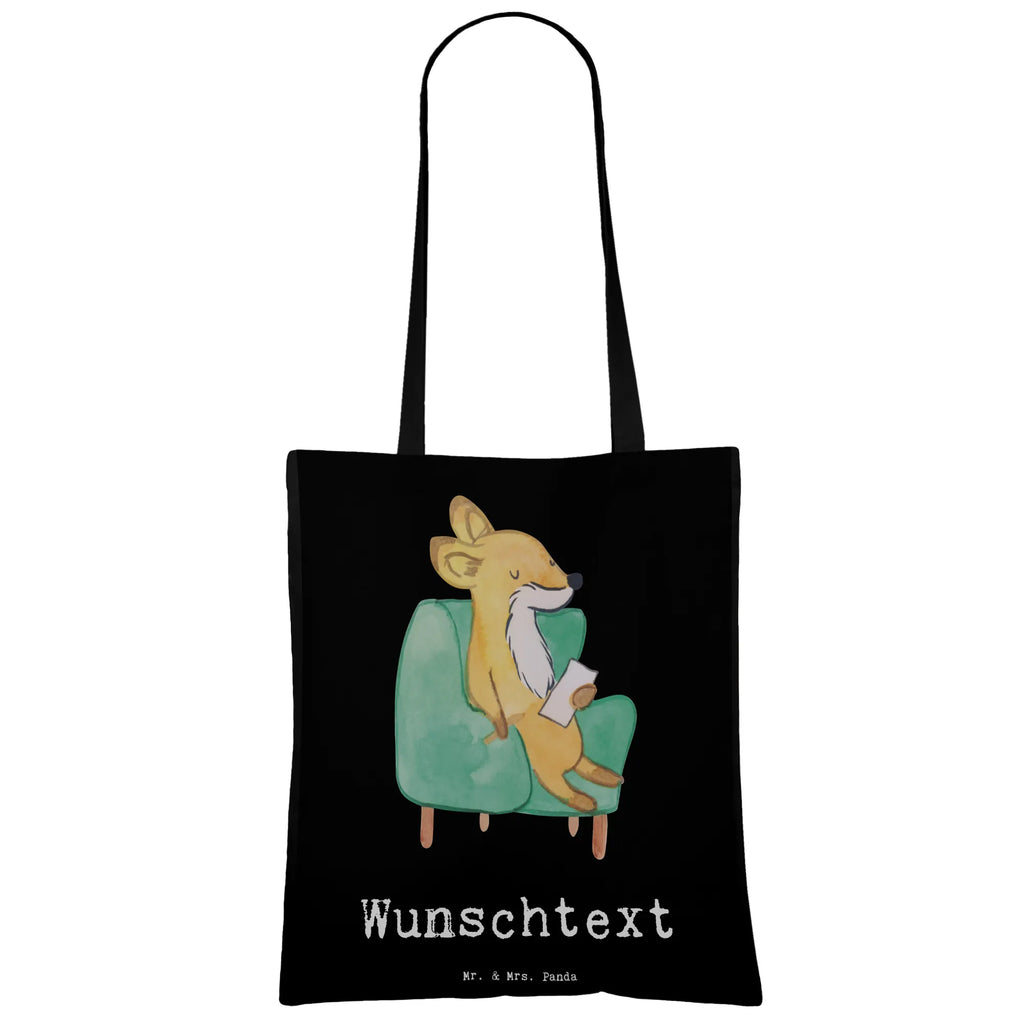 Personalised tote bag Fox Best listener in the world for, thank you, gift, giving, birthday, birthday present, gift idea, souvenir, make you happy, gift tip, listening ear, Listener, help, helpful, friend