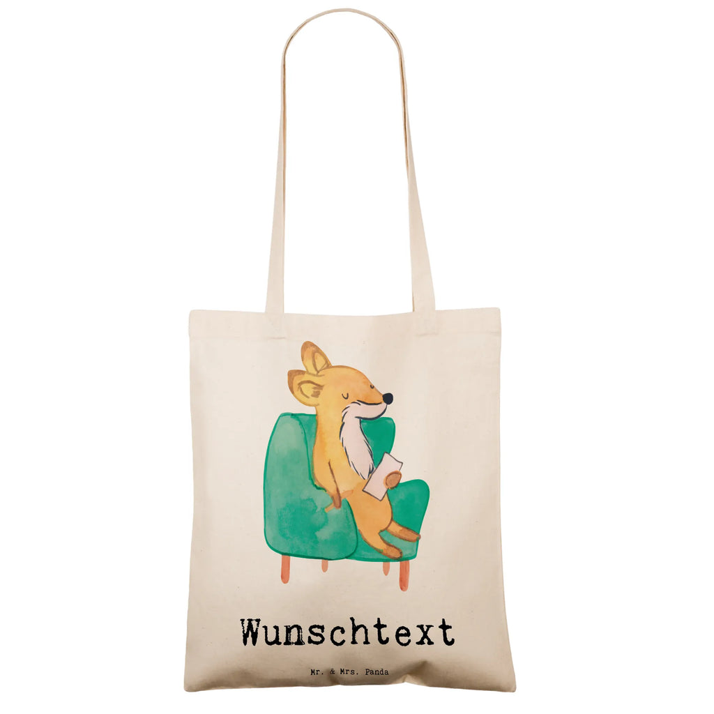 Personalised tote bag Fox Best listener in the world for, thank you, gift, giving, birthday, birthday present, gift idea, souvenir, make you happy, gift tip, listening ear, Listener, help, helpful, friend