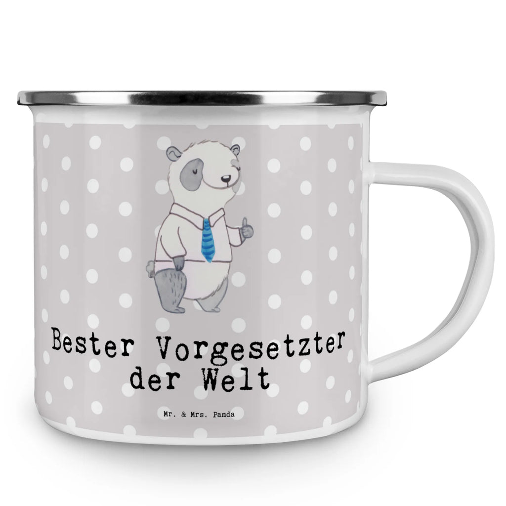 Camping Emaille Tasse Panda Bester Vorgesetzter der Welt metallbecher, blechbecher, Becher, wandertasse, emaillebecher, becher emaille, Reisebecher, Emailletasse, Tasse, Kaffeebecher, Teetasse, Metalltasse, Campingbecher, Blechtasse, Campingtasse, Pott, reisetasse, Tasse Emaille, Teebecher, Kaffeetasse, Emaille Tasse, Emaille Becher, Trinkbecher, wanderbecher, Geburtstagsgeschenk, für, Geschenkidee, Geschenktipp, Freude machen, Dankeschön, Geschenk, Danke, Bedanken, Schenken, Mitbringsel, Geburtstag, Vorgesetzte, Führungskraft, Kollege, Arbeitgeber, Arbeit, Abschiedsgeschenk, Leiter, Vorgesetzter, Boss, Chef, Abteilungsleiter