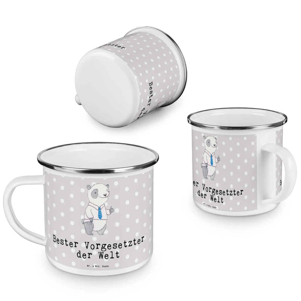 Camping Emaille Tasse Panda Bester Vorgesetzter der Welt metallbecher, blechbecher, Becher, wandertasse, emaillebecher, becher emaille, Reisebecher, Emailletasse, Tasse, Kaffeebecher, Teetasse, Metalltasse, Campingbecher, Blechtasse, Campingtasse, Pott, reisetasse, Tasse Emaille, Teebecher, Kaffeetasse, Emaille Tasse, Emaille Becher, Trinkbecher, wanderbecher, Geburtstagsgeschenk, für, Geschenkidee, Geschenktipp, Freude machen, Dankeschön, Geschenk, Danke, Bedanken, Schenken, Mitbringsel, Geburtstag, Vorgesetzte, Führungskraft, Kollege, Arbeitgeber, Arbeit, Abschiedsgeschenk, Leiter, Vorgesetzter, Boss, Chef, Abteilungsleiter