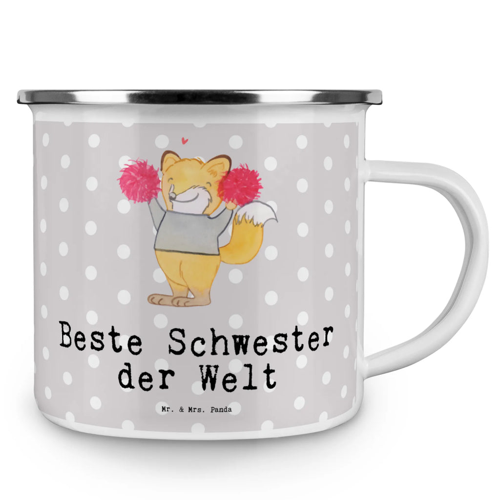 Camping Emaille Tasse Fuchs Beste Schwester der Welt Trinkbecher, Teetasse, emaillebecher, wanderbecher, Pott, Teebecher, becher emaille, Metalltasse, Emailletasse, wandertasse, Campingtasse, Campingbecher, Blechtasse, Tasse Emaille, reisetasse, Kaffeetasse, Emaille Becher, blechbecher, Emaille Tasse, metallbecher, Becher, Kaffeebecher, Reisebecher, Tasse, Geschenkidee, Geschenk, Schenken, Mitbringsel, Geburtstag, Geburtstagsgeschenk, für, Danke, Dankeschön, Bedanken, Freude machen, Geschenktipp, Beste, Geschwister, Sister, Tochter, Schwesterherz, Kleinigkeit, Schwester, Familie
