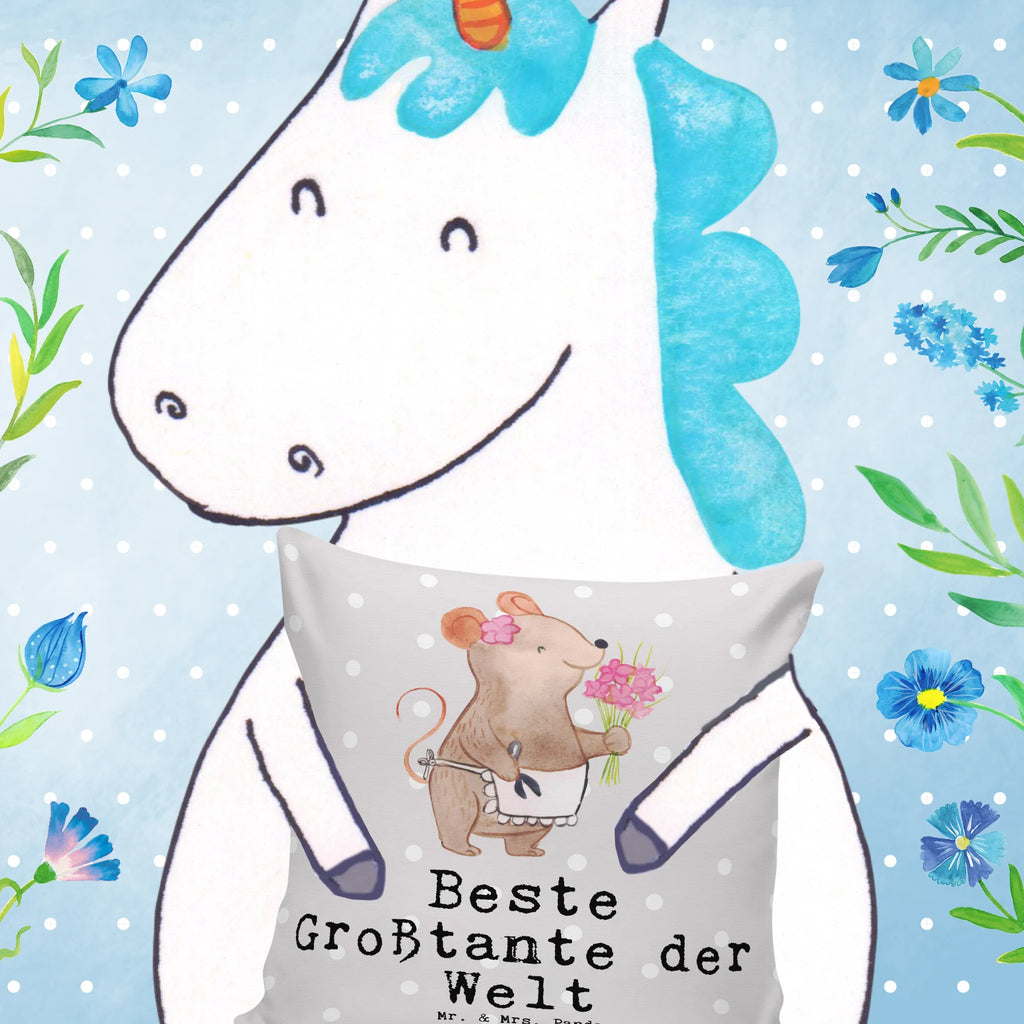 Cushion Mouse Best Great Aunt in the World pad, bed, couch, settee, soft, bedroom, Pillow, sofa, pillows, 40x40, pillow case, 40 x 40, fluffy, cushion, for, thank you, gift, giving, birthday, birthday present, gift idea, souvenir, make you happy, gift tip, trifle, niece, big, favorite aunt, best, Great aunt, nephew, aunt, sister, great aunt, aunts, family