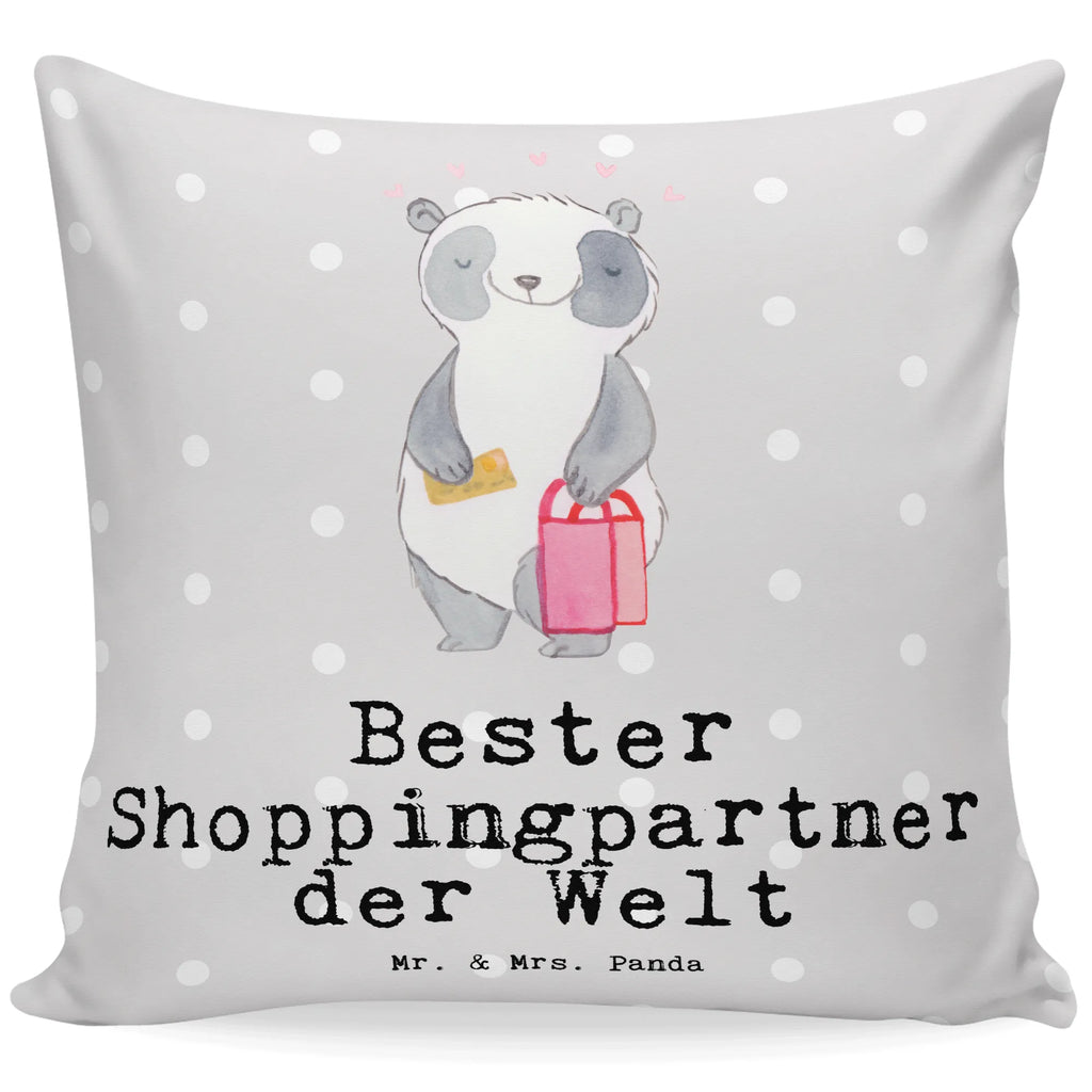 40x40 Kissen Panda Bester Shoppingpartner der Welt Sofakissen, Couchkissen, Kopfkissen, Kissen, Dekokissen Sofa, sitzkissen, Kissenbezüge, Kopfkissen 40x40, Kissen 40x40, Dekokissen 40x40, Dekokissen, sofakissen, Sofakissen 40x40, Kissenhülle, Kissen 40x40 Waschbar, Zierkissen, Motivkissen, Kissenbezug 40x40, Kissenhülle 40x40, für, Dankeschön, Geschenk, Schenken, Geburtstag, Geburtstagsgeschenk, Geschenkidee, Danke, Bedanken, Mitbringsel, Freude machen, Geschenktipp, Shopping-Queen, Begleitung, bff, Partner, Shopping, Shoppingpartner, Queen, Einkaufen, Shoppen, Freundin, Freund, Bester