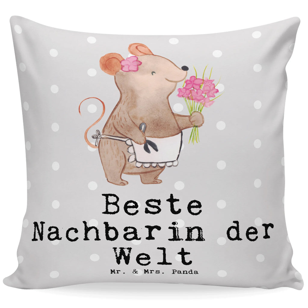 Cushion Mouse Best neighbor in the world pad, couch, bed, Pillow, sofa, soft, bedroom, 40x40, cushion, pillows, pillow case, fluffy, settee, 40 x 40, for, thank you, gift, giving, birthday, birthday present, gift idea, souvenir, make you happy, gift tip, resident, friend, neighbors, Neighbor, neighborhood, friendship, neighbor