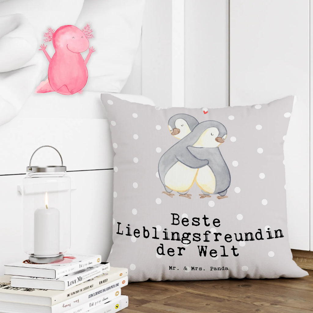 Cushion penguin Best favorite friend in the world pillows, pad, 40x40, cushion, sofa, couch, bed, pillow case, settee, fluffy, bedroom, Pillow, 40 x 40, soft, for, thank you, gift, giving, birthday, birthday present, gift idea, souvenir, make you happy, gift tip, heart, favorite person, partner, love, bae, girlfriend, best friend, Favorite friend, darling