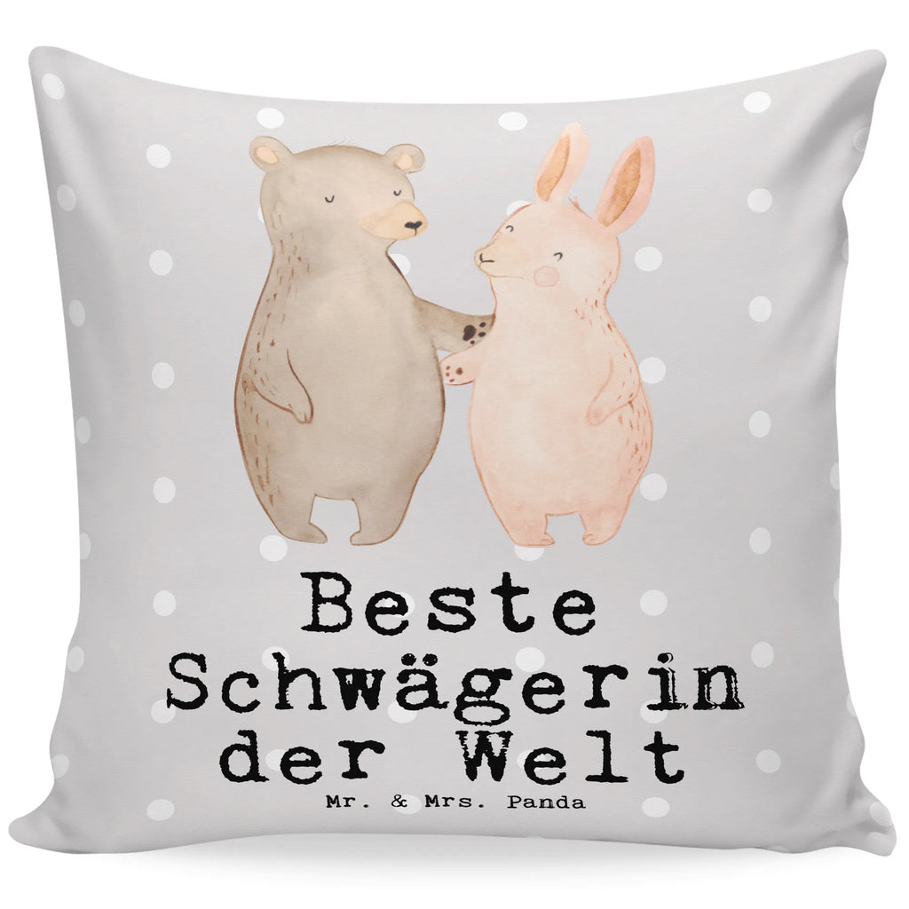 Cushion Hare Best sister in law in the world bedroom, soft, fluffy, pillows, couch, bed, 40x40, sofa, pillow case, cushion, settee, Pillow, pad, 40 x 40, for, thank you, gift, giving, birthday, birthday present, gift idea, souvenir, make you happy, gift tip, sister-in-law, brother, relatives, sister, family, wife, partner, Sister-in-law, husband, married
