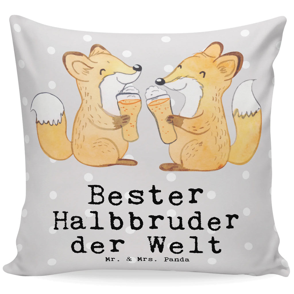 Cushion Fox Best Half Brother in the World Kissen, Sofakissen, Kissenbezüge, Kissenbezug 40x40, Kissen 40x40 Waschbar, Kissen 40x40, Kissenhülle 40x40, Sofakissen 40x40, sofakissen, Kopfkissen 40x40, Zierkissen, Kissenhülle, Motivkissen, Dekokissen 40x40, Dekokissen, Dekokissen Sofa, sitzkissen, Kopfkissen, Couchkissen, für, Dankeschön, Geschenk, Schenken, Geburtstag, Geburtstagsgeschenk, Geschenkidee, Danke, Bedanken, Mitbringsel, Freude machen, Geschenktipp, Stiefbruder, Sohn, Bester, Kleinigkeit, Bruder, Geschwister, Brudi, Schwester, Stiefgeschwister, Stief, Halbbruder, Familie, Bruderherz, Brother