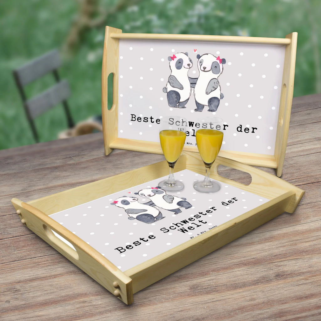 Serviertablett Panda Beste Schwester der Welt Küchentablett, Tablett, Holztablett, Dekotablett, Frühstückstablett, Serviertablett, für, Dankeschön, Geschenk, Schenken, Geburtstag, Geburtstagsgeschenk, Geschenkidee, Danke, Bedanken, Mitbringsel, Freude machen, Geschenktipp, Liebe, Beste, Tochter, Geschwister, Kleinigkeit, Schwesterherz, Sister, Familie, Schwestern, Kinder, Schwester