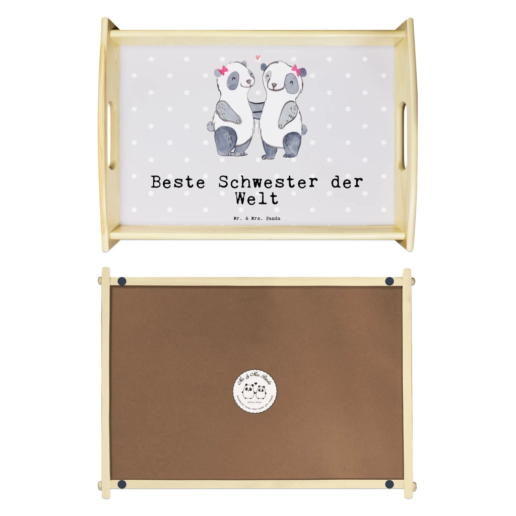 Serviertablett Panda Beste Schwester der Welt Küchentablett, Tablett, Holztablett, Dekotablett, Frühstückstablett, Serviertablett, für, Dankeschön, Geschenk, Schenken, Geburtstag, Geburtstagsgeschenk, Geschenkidee, Danke, Bedanken, Mitbringsel, Freude machen, Geschenktipp, Liebe, Beste, Tochter, Geschwister, Kleinigkeit, Schwesterherz, Sister, Familie, Schwestern, Kinder, Schwester