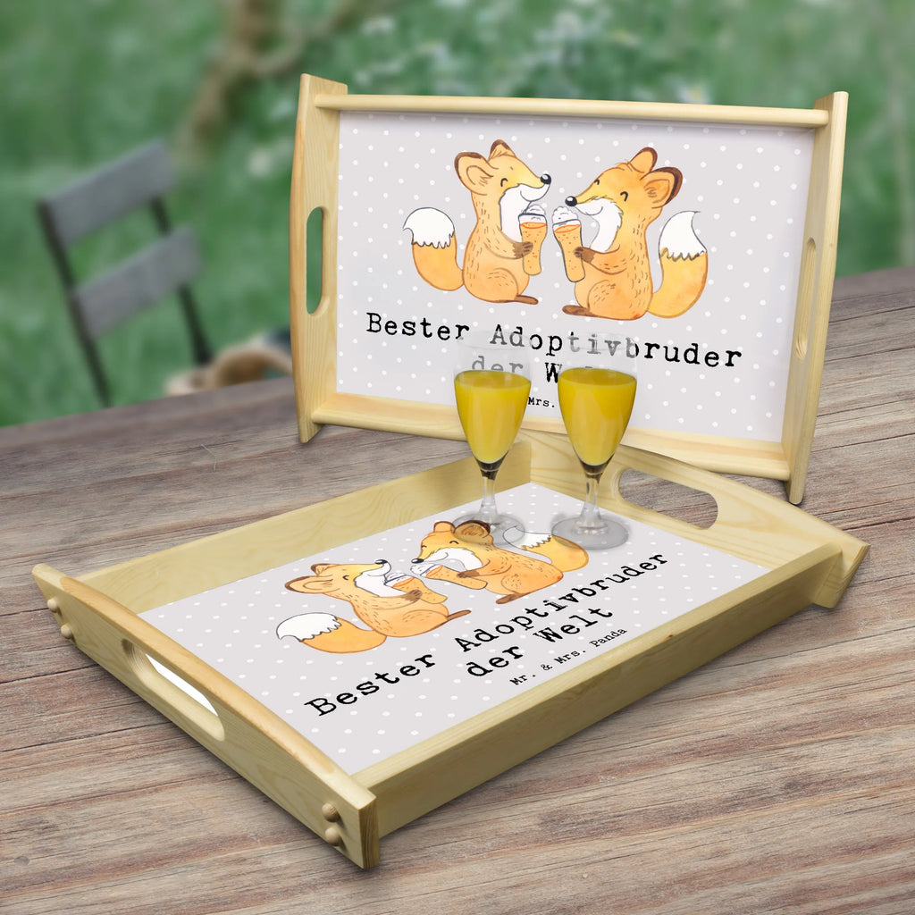 Serviertablett Fuchs Bester Adoptivbruder der Welt Holztablett, Serviertablett, Dekotablett, Küchentablett, Frühstückstablett, Tablett, für, Dankeschön, Geschenk, Schenken, Geburtstag, Geburtstagsgeschenk, Geschenkidee, Danke, Bedanken, Mitbringsel, Freude machen, Geschenktipp, Sohn, adoptiert, Kleinigkeit, Brother, Bruderherz, Geschwister, Adoptivbruder, Bester, Schwester, Familie, Brudi, Bruder