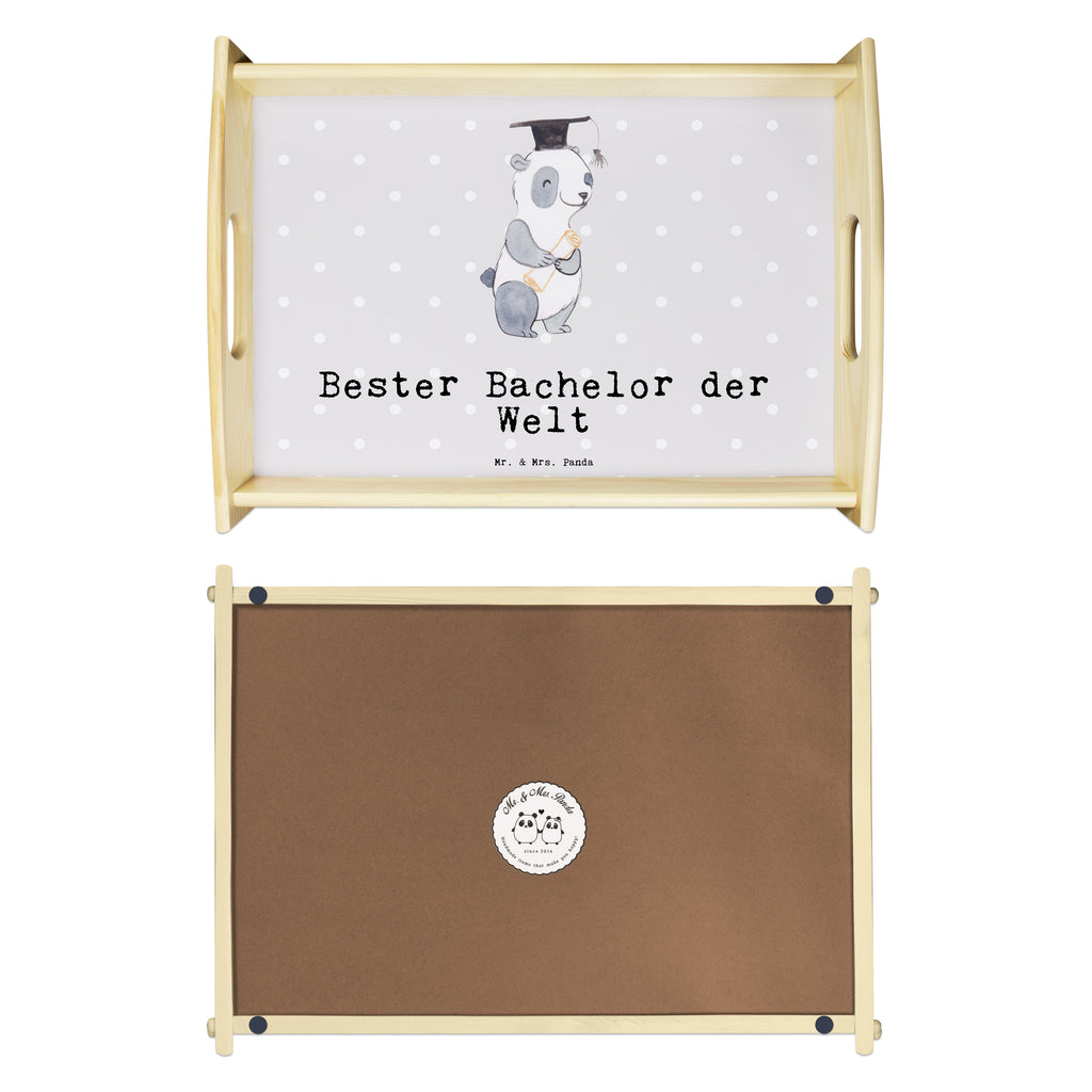 Serviertablett Panda Bester Bachelor der Welt Holztablett, Tablett, Frühstückstablett, Küchentablett, Serviertablett, Dekotablett, für, Dankeschön, Geschenk, Schenken, Geburtstag, Geburtstagsgeschenk, Geschenkidee, Danke, Bedanken, Mitbringsel, Freude machen, Geschenktipp, Abschluss, Universität, Spaß, Bachelor, Student, Musterschüler, Studenten, Uni, witzig, lustig, Studienabschluss, Sohn, Hochschule, Studium, Alumni