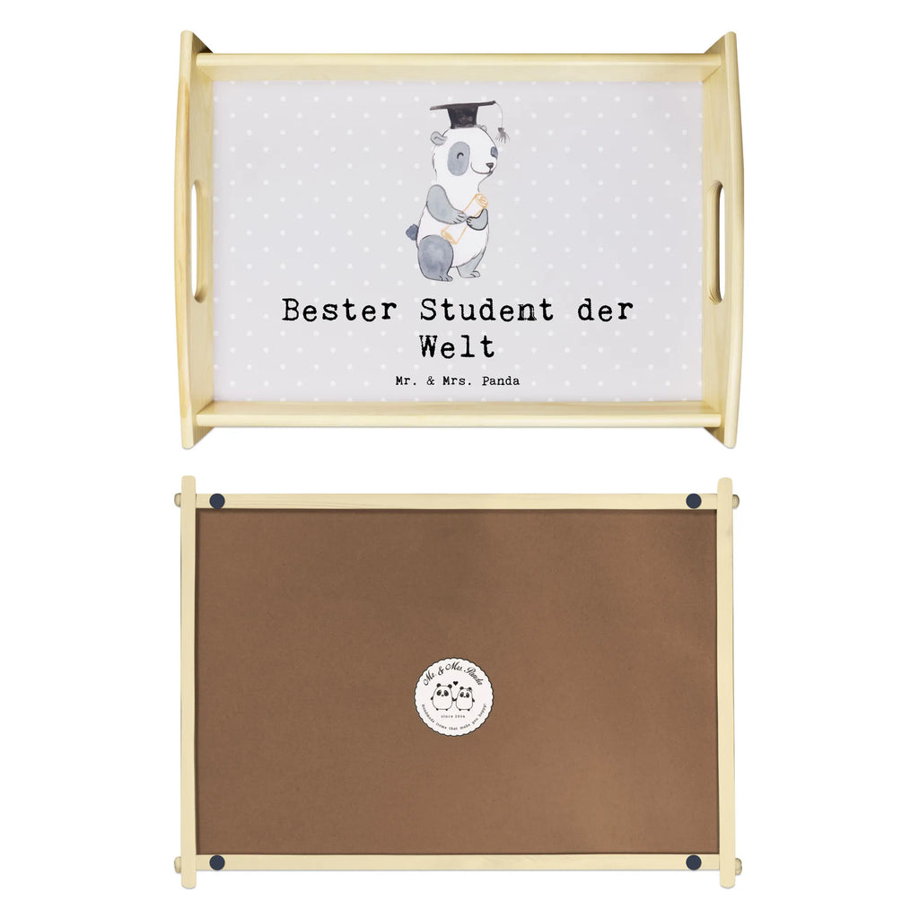 Serviertablett Panda Bester Student der Welt essenstablett, betttablett, sofatablett, Frühstückstablett, kaffeetablett, bett tablett, tablett zum servieren, tablett holz, couchtablett, Servier Tablett, Tablett, serviertablett holz, teetablett, Serviertablett, tragetablett, Holztablett, tablett für bett, tablett aus holz, tablett für essen, holz serviertablett, ablagetablett, Küchentablett, tablett für getränke, echtholz tablett, serviertablett aus holz, getränketablett, Geschenkidee, Geschenk, Schenken, Mitbringsel, Geburtstag, Geburtstagsgeschenk, für, Danke, Dankeschön, Bedanken, Freude machen, Geschenktipp, Alumni, Hochschule, Studenten, Abschluss, Student, Studienabschluss, Uni, Lustig, Studium, Spaß, Universität, Sohn, Witzig, Musterschüler
