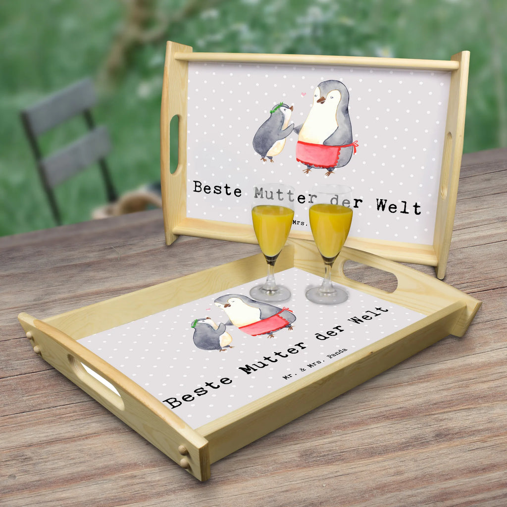 Serviertablett Pinguin Beste Mutter der Welt Tablett, Holztablett, Frühstückstablett, Serviertablett, Küchentablett, Dekotablett, für, Dankeschön, Geschenk, Schenken, Geburtstag, Geburtstagsgeschenk, Geschenkidee, Danke, Bedanken, Mitbringsel, Freude machen, Geschenktipp, Mutter, Mami, Sohn, Ma, Muttertag, Beste, Tochter, Mutti, Supermama, Mama, Beste Mama