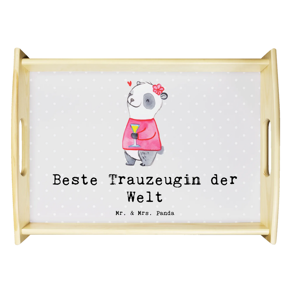 Serving tray panda Best Maid of Honor in the World kitchen tray, tray, serving tray, wooden tray, breakfast tray, for, thank you, gift, giving, birthday, birthday present, gift idea, souvenir, make you happy, gift tip, marriage, wedding, wedding ceremony, registry office, Maid of honor, girlfriend, bride, witness, JGA, church