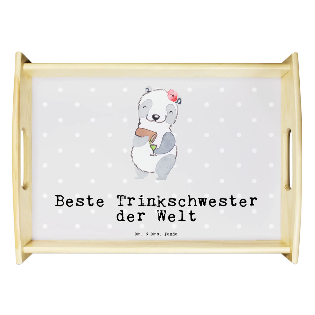 Serviertablett Panda Beste Trinkschwester der Welt Tablett, Frühstückstablett, Dekotablett, Holztablett, Serviertablett, Küchentablett, für, Dankeschön, Geschenk, Schenken, Geburtstag, Geburtstagsgeschenk, Geschenkidee, Danke, Bedanken, Mitbringsel, Freude machen, Geschenktipp, Sister from another Mister, Freundin, Wochenende, Sister, Kleinigkeit, Saufschwester, Bae, Alkohol, Schwester, Party, Trinkschwester, Trinken