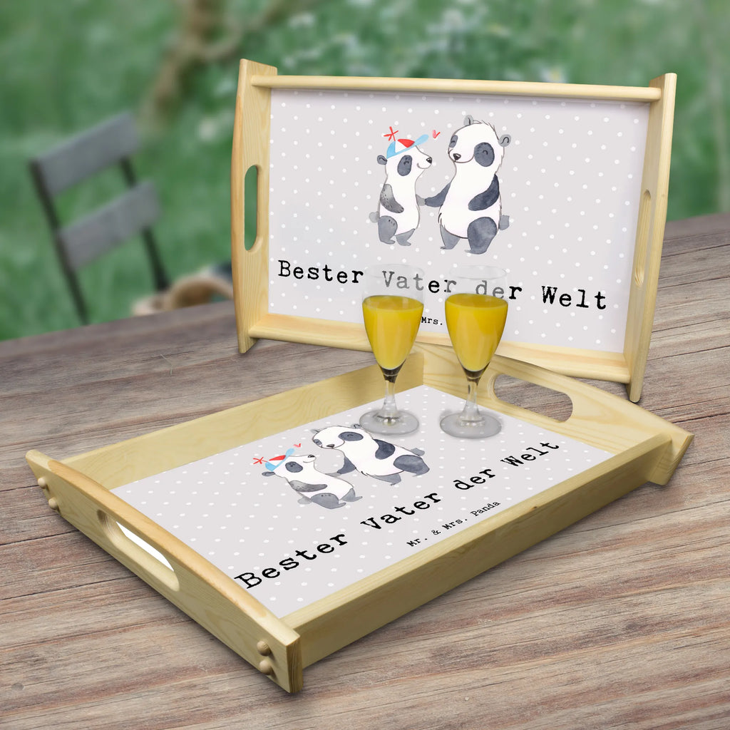 Serviertablett Panda Bester Vater der Welt Holztablett, Dekotablett, Küchentablett, Frühstückstablett, Serviertablett, Tablett, für, Dankeschön, Geschenk, Schenken, Geburtstag, Geburtstagsgeschenk, Geschenkidee, Danke, Bedanken, Mitbringsel, Freude machen, Geschenktipp, Kleinigkeit, Vati, Familie, Bester, Mann, Papi, Eltern, Vater, Geschenk Vater, Paps, Daddy, Papa, Dad