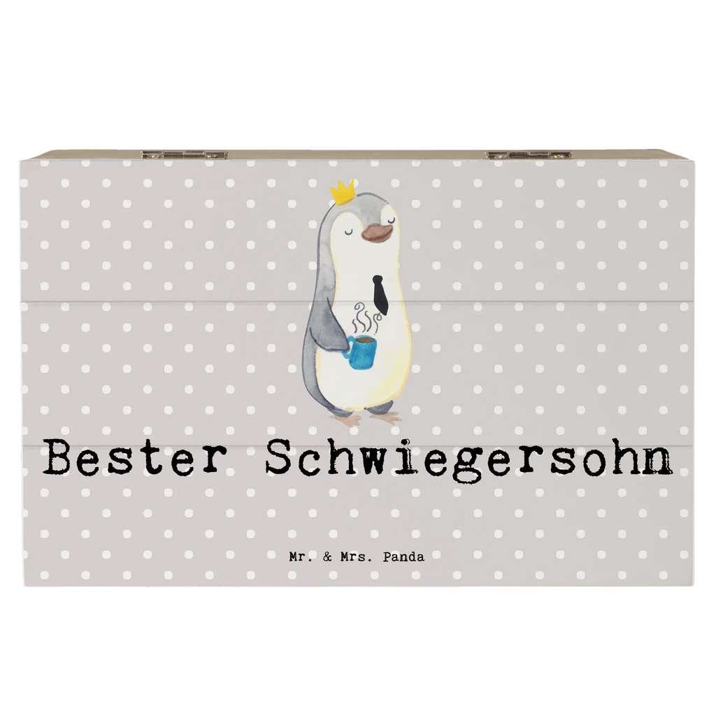 Holzkiste Pinguin Bester Schwiegersohn XXL, Schatzkiste, Erinnerungsbox, Geschenkdose, Holzkiste, Dekokiste, Schatulle, Kiste, Erinnerungskiste, Aufbewahrungsbox, Truhe, Geschenkbox, für, Dankeschön, Geschenk, Schenken, Geburtstag, Geburtstagsgeschenk, Geschenkidee, Danke, Bedanken, Mitbringsel, Freude machen, Geschenktipp, Frau, Tochter, Schwiegersohn, angeheiratet, Hochzeit, Ehefrau des Sohns, Heirat