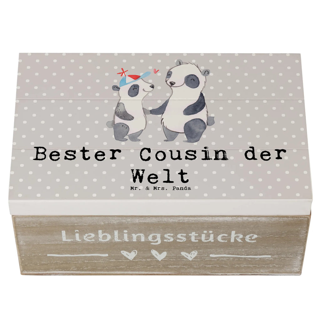 Wooden chest panda best cousin in the world chest, memory box, Wooden box, XXL, casket, storage box, box, decorative box, treasure chest, for, thank you, gift, giving, birthday, birthday present, gift idea, souvenir, make you happy, gift tip, Cousin, uncle&#39;s son, cousin, kin, aunt&#39;s son, family