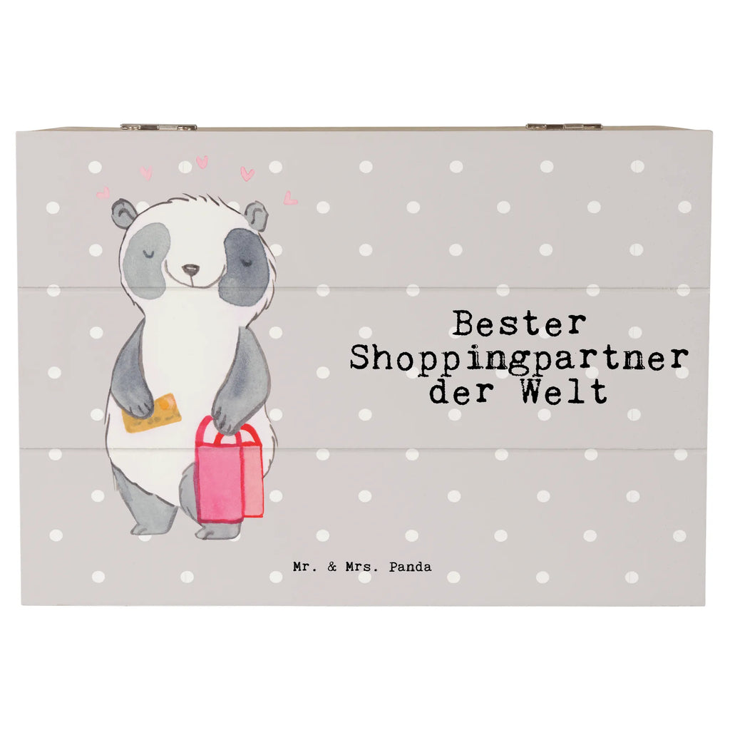 Wooden chest panda Best shopping partner in the world Aufbewahrungsbox, XXL, Erinnerungsbox, Schatulle, Erinnerungskiste, Kiste, Dekokiste, Holzkiste, Schatzkiste, Truhe, Geschenkdose, Geschenkbox, für, Dankeschön, Geschenk, Schenken, Geburtstag, Geburtstagsgeschenk, Geschenkidee, Danke, Bedanken, Mitbringsel, Freude machen, Geschenktipp, bff, Freundin, Shopping, Queen, Freund, Einkaufen, Shoppen, Shopping-Queen, Shoppingpartner, Begleitung, Partner, Bester