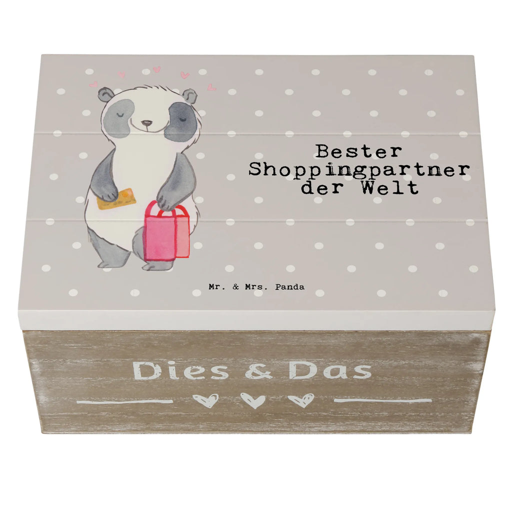 Wooden chest panda Best shopping partner in the world Aufbewahrungsbox, XXL, Erinnerungsbox, Schatulle, Erinnerungskiste, Kiste, Dekokiste, Holzkiste, Schatzkiste, Truhe, Geschenkdose, Geschenkbox, für, Dankeschön, Geschenk, Schenken, Geburtstag, Geburtstagsgeschenk, Geschenkidee, Danke, Bedanken, Mitbringsel, Freude machen, Geschenktipp, bff, Freundin, Shopping, Queen, Freund, Einkaufen, Shoppen, Shopping-Queen, Shoppingpartner, Begleitung, Partner, Bester